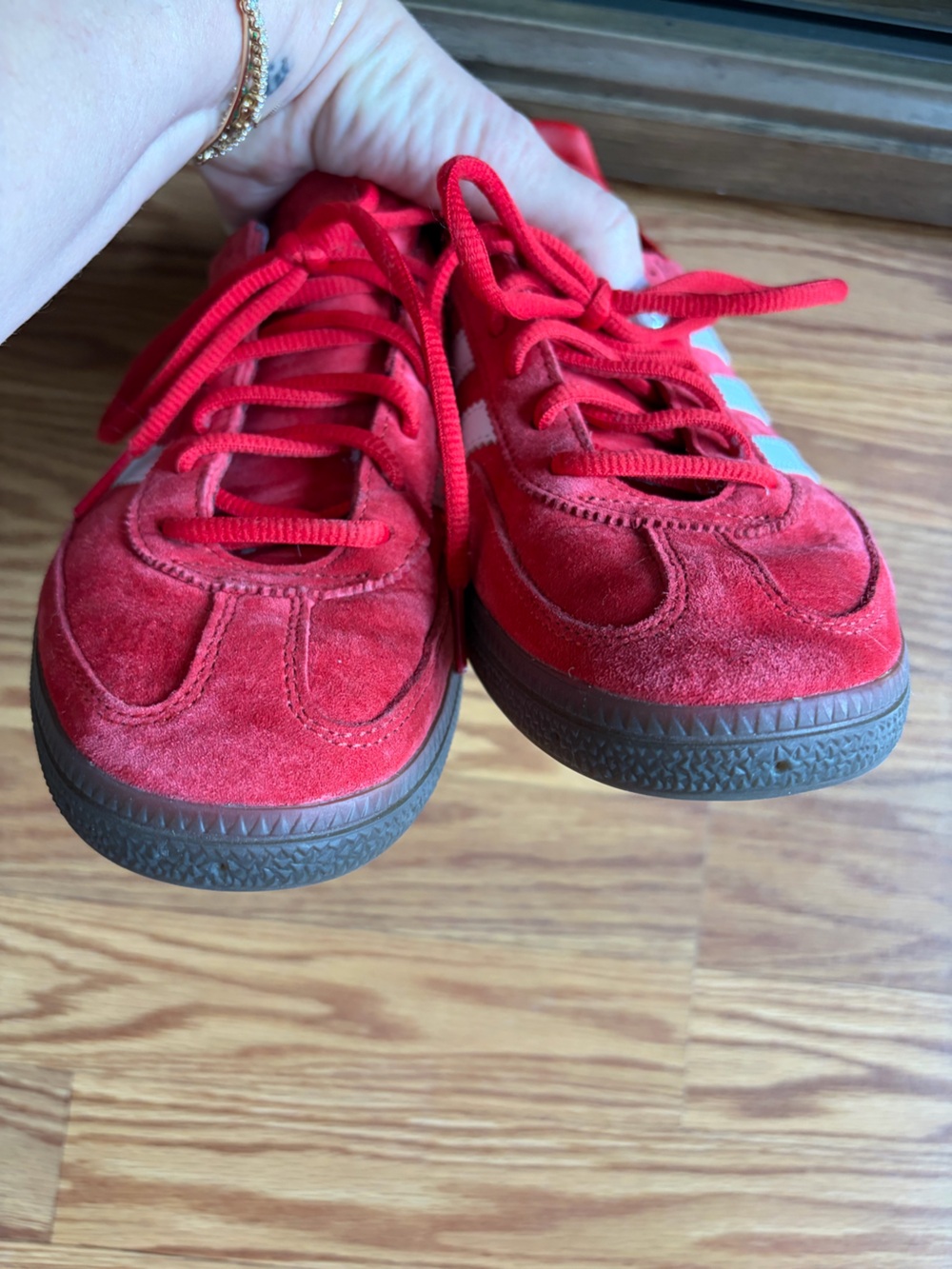 adidas Red Suede Spezial Sneakers - Picture 5 of 8